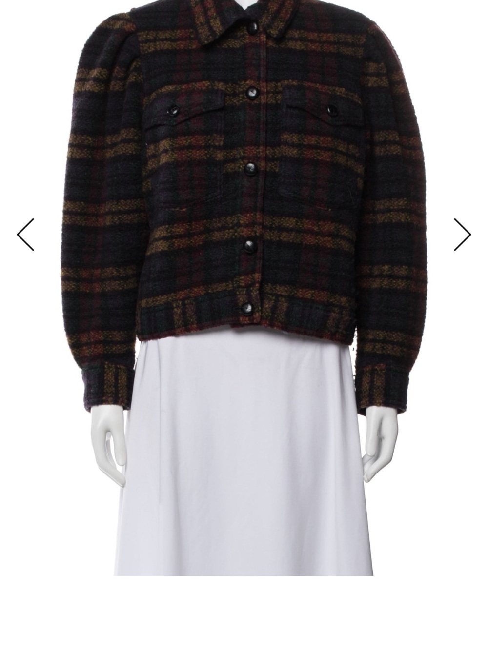 Isabele Marant wool plaid print jacket small /4 / 36